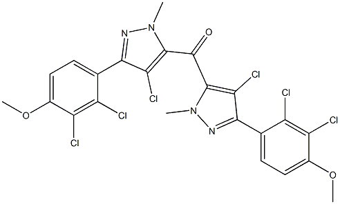 (2,3-Dichloro-4-methoxyphenyl)(4-chloro-2-methyl-2H-pyrazol-3-yl) ketone