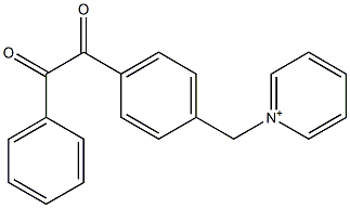 1-[[4-(2-Phenyl-1,2-dioxoethyl)phenyl]methyl]pyridinium 结构式