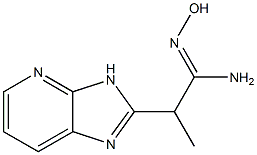2-(3H-Imidazo[4,5-b]pyridin-2-yl)propanamide oxime 结构式
