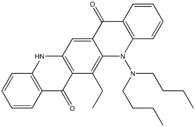 5-(Dibutylamino)-6-ethyl-5,12-dihydroquino[2,3-b]acridine-7,14-dione