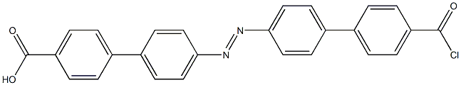 4'-(4'-Chloroformyl-4-biphenylylazo)biphenyl-4-carboxylic acid 结构式