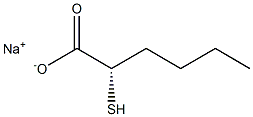 [S,(-)]-2-Mercaptohexanoic acid sodium salt 结构式