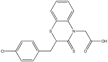 2-(4-Chlorobenzyl)-2,3-dihydro-3-thioxo-4H-1,4-benzothiazine-4-acetic acid