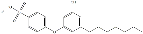 3'-Hydroxy-5'-heptyl[oxybisbenzene]-4-sulfonic acid potassium salt Structure