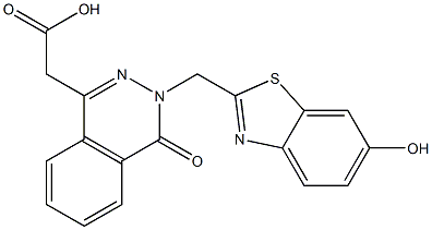 3-[(6-Hydroxy-2-benzothiazolyl)methyl]-3,4-dihydro-4-oxophthalazine-1-acetic acid