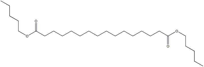 Hexadecanedioic acid dipentyl ester 结构式