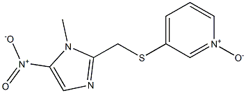 3-[(1-Methyl-5-nitro-1H-imidazol-2-ylmethyl)thio]pyridine 1-oxide Struktur