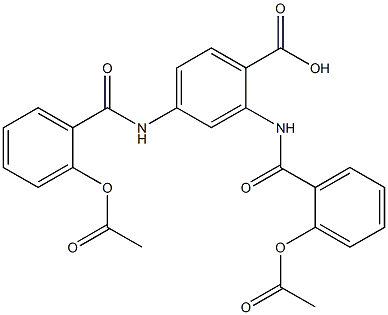 2,4-Bis[(2-acetoxybenzoyl)amino]benzoic acid