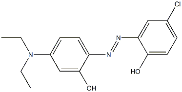 4-Chloro-2-(4-diethylamino-2-hydroxyphenylazo)phenol Structure