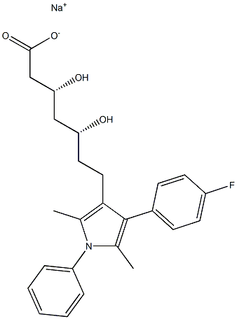 (3R,5R)-3,5-Dihydroxy-7-[2,5-dimethyl-1-phenyl-4-(4-fluorophenyl)-1H-pyrrol-3-yl]heptanoic acid sodium salt|