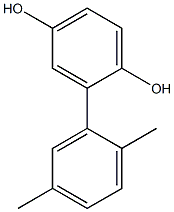 2-(2,5-Dimethylphenyl)benzene-1,4-diol Struktur