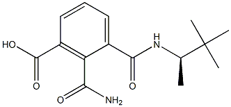 (-)-N-[(R)-1,2,2-トリメチルプロピル]フタルアミド酸 化学構造式