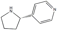 4-[(S)-2-ピロリジニル]ピリジン 化学構造式