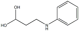 N-(3,3-ジヒドロキシプロピル)アニリン 化学構造式