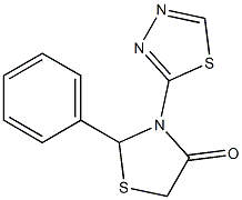 2-Phenyl-3-(1,3,4-thiadiazol-2-yl)thiazolidin-4-one|