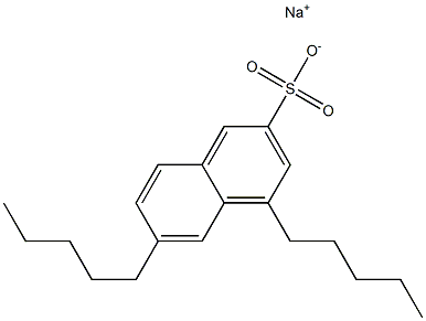 4,6-Dipentyl-2-naphthalenesulfonic acid sodium salt 结构式