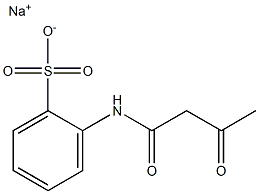 2-(Acetoacetylamino)benzenesulfonic acid sodium salt Structure