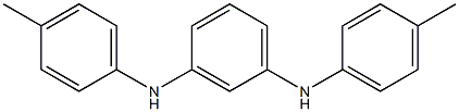 N,N'-ジ(4-メチルフェニル)-1,3-ベンゼンジアミン 化学構造式