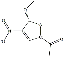 (5R)-2-Acetyl-4-nitro-5-methoxy-2,5-dihydrothiophen-2-ide
