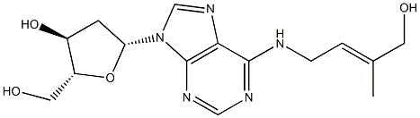 N-[(E)-4-Hydroxy-3-methyl-2-butenyl]-2'-deoxyadenosine Structure