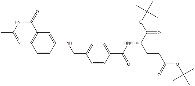 N-[4-[(3,4-Dihydro-2-methyl-4-oxoquinazolin)-6-ylaminomethyl]benzoyl]-L-glutamic acid ditert-butyl ester|