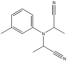 2,2'-(3-Methylphenylimino)bispropanenitrile Struktur
