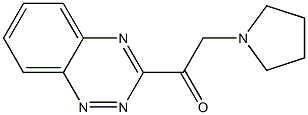  1-Pyrrolidinyl-2-(1,2,4-benzotriazin-3-yl)ethanone