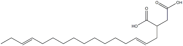 (2,13-Hexadecadienyl)succinic acid Structure