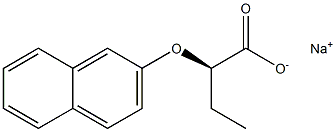 [R,(+)]-2-[(2-Naphtyl)oxy]butyric acid sodium salt Struktur