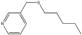 3-(Pentylthiomethyl)pyridine,,结构式