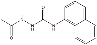 N-[(1-Naphtylcarbamoyl)amino]acetamide 结构式