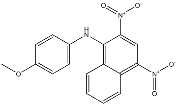 1-(4-Methoxyphenyl)amino-2,4-dinitronaphthalene Structure