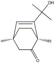(1S,4S)-6-(1-Hydroxy-1-methylethyl)-4-methylbicyclo[2.2.2]oct-5-en-2-one 结构式