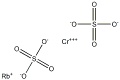 硫酸クロム(III)ルビジウム 化学構造式