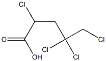 2,4,4,5-Tetrachlorovaleric acid,,结构式