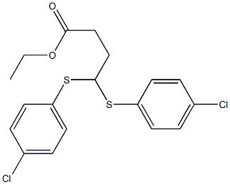 4,4-Bis[(4-chlorophenyl)thio]butyric acid ethyl ester