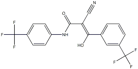  2-Cyano-3-hydroxy-3-[3-trifluoromethylphenyl]-N-[4-trifluoromethylphenyl]acrylamide