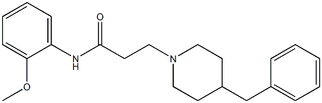  4-Benzyl-N-(2-methoxyphenyl)piperidine-1-propanamide