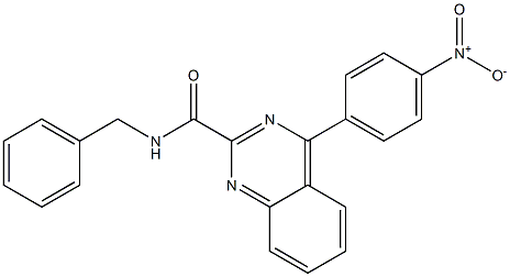 N-Benzyl-4-(4-nitrophenyl)quinazoline-2-carboxamide Struktur