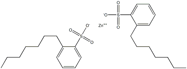 Bis(2-heptylbenzenesulfonic acid)zinc salt,,结构式