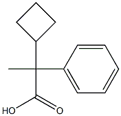 2-Cyclobutyl-2-phenylpropionic acid Structure