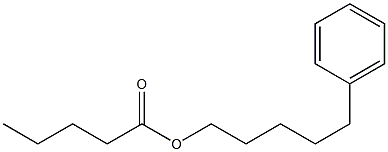 Pentanoic acid 5-phenylpentyl ester 结构式