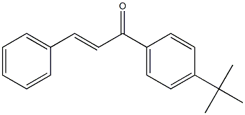 (E)-4'-tert-Butylchalcone 结构式