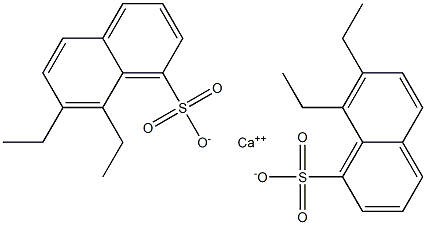 Bis(7,8-diethyl-1-naphthalenesulfonic acid)calcium salt,,结构式