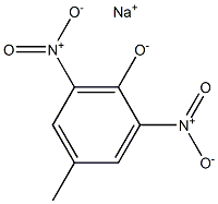 Sodium 4-methyl-2,6-dinitrophenolate Struktur