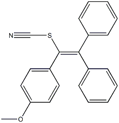 1-(4-Methoxyphenyl)-2,2-diphenylethenyl thiocyanate,,结构式