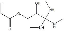 2-ヒドロキシ-N,N,N-トリメチル-3-(アクリロイルオキシ)-1-プロパンアミニウム 化学構造式