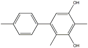 2,4-Dimethyl-5-(4-methylphenyl)benzene-1,3-diol 结构式