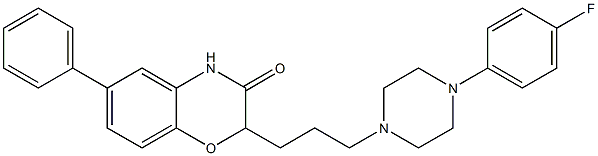 2-[3-[4-(4-Fluorophenyl)piperazin-1-yl]propyl]-6-phenyl-2H-1,4-benzoxazin-3(4H)-one|