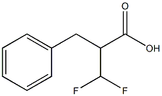 2-(ジフルオロメチル)-3-フェニルプロピオン酸 化学構造式